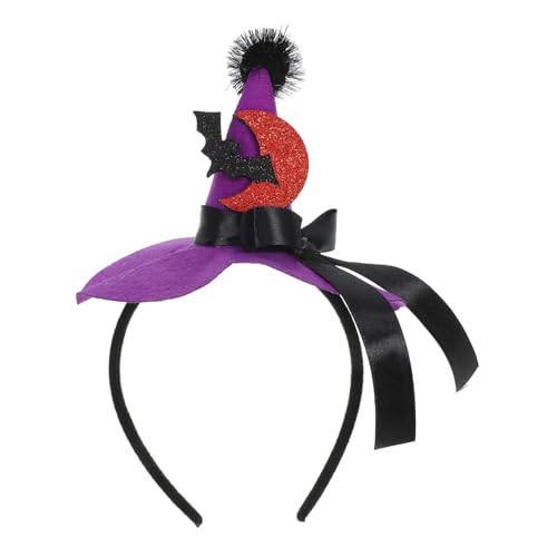 FRCOLOR Halloween Haarreif Bat Witch Hut mit Schleife Kreatives Halloween Cosplay Accessoire Dekoratives Stirnband für Party Karneval und Kostüm Geeignet für Damen FRCOLOR Halloween Haarreif Bat Witch Hut mit Schleife Kreatives Halloween Cosplay Accessoire Dekoratives Stirnband für Party Karneval und Kostüm Geeignet für Damen von FRCOLOR