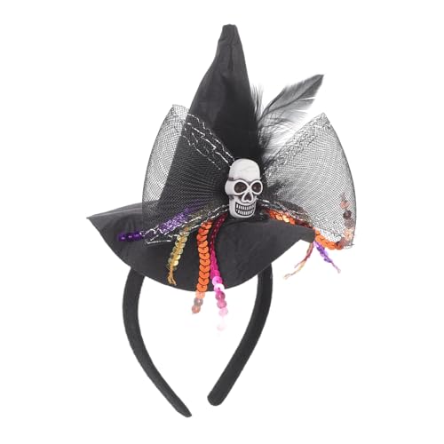 FRCOLOR Halloween Haarreif mit Hexenhut und Schleifen Kostüm Zubehör für Damen für Karneval Cosplay und Festliche Anlässe von FRCOLOR