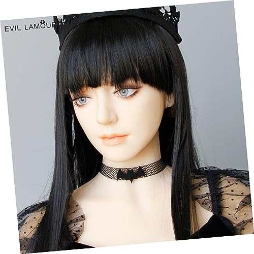 FRCOLOR Halloween Halskette mit Fledermaus Langlebige Schwarze Halloween Schmuckkette für Mädchen Party und Festtage Klassisches Accessoire von FRCOLOR