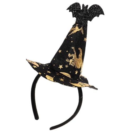 FRCOLOR Halloween Hexenhut Haarreif Für Kostüm-accessoire Für Halloween Cosplay Und Partys Leicht Und Für Erwachsene von FRCOLOR