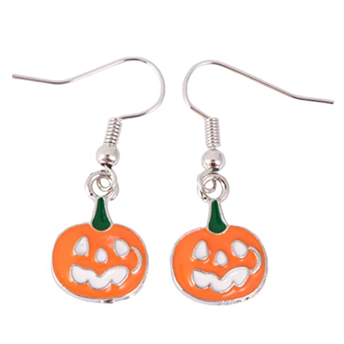 FRCOLOR Halloween Ohrringe Set Geschnitzte Kürbis Ohrringe Gruselige Skelett Designs für Halloween Dekorationen und Kostüme Perfektes für Freunde von FRCOLOR