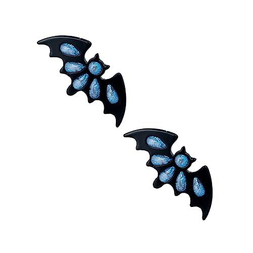 FRCOLOR Halloween Ohrstecker Fledermaus Design Glänzend und Bruchsicher Ohrstecker für Damen Stilvolle Halloween Ohrringe Passend zu Dunklen Outfits und Partys von FRCOLOR