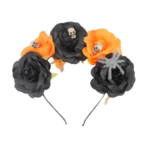 FRCOLOR Halloween Haarreif Mit Spinnen Und Schädel-design Für Kostümpartys Cosplay Und Festlichkeiten Unisex Und Erwachsenen-accessoire von FRCOLOR