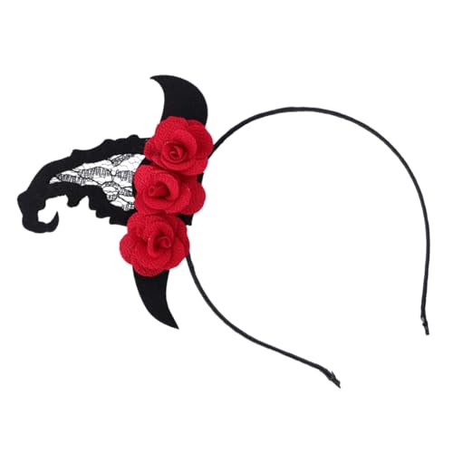 FRCOLOR Halloween Stirnband Haarband Mit Verschluss Aus Tuch Dekorativer Haarschmuck Für Partys Cosplay Und Kostümbälle von FRCOLOR