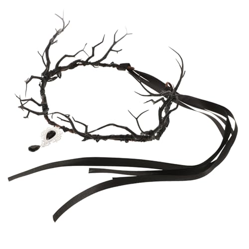 FRCOLOR Vintage Braut Kopfschmuck Gothic Elfenkrone Fotorahmen Stirnband Für Damen Party von FRCOLOR