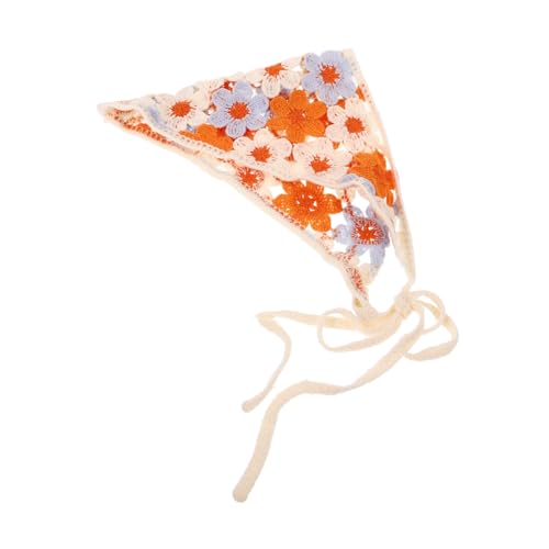 FRCOLOR Blumen Stirnband Für Frauen Gehäkelt Haarband Kopfumwickelndes Aus Baumwolle Für Alltag Und Reisen von FRCOLOR
