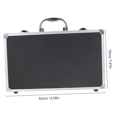 FRCOLOR Handgefertigter Robuster Aluminium Mikrofonkoffer für Kabellose Handmikrofone Stoßfeste Aufbewahrungsbox mit Mehrfachfächern Schützender Organizer für Studio Karaoke und Bühne FRCOLOR Handgefertigter Robuster Aluminium Mikrofonkoffer für Kabellose Handmikrofone Stoßfeste Aufbewahrungsbox mit Mehrfachfächern Schützender Organizer für Studio Karaoke und Bühne von FRCOLOR