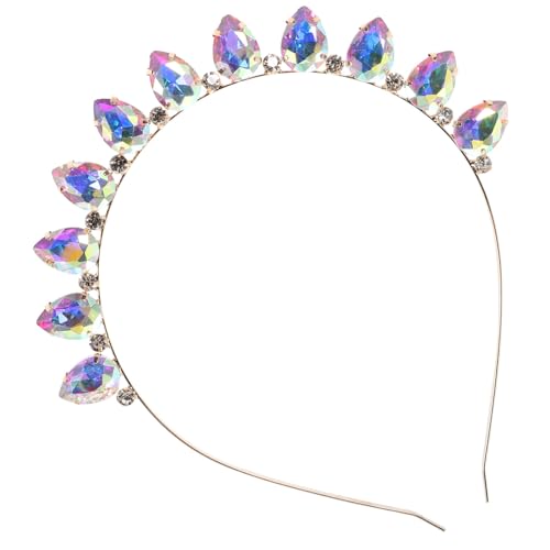 FRCOLOR Handgefertigtes Stirnband Strass-Stirnband Diamant-Stirnband Hochzeit Party Haarband Haarband Kopfbedeckung (Bunt) von FRCOLOR