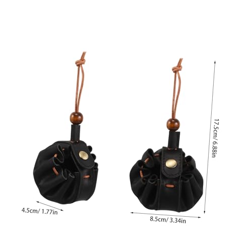 FRCOLOR Handgefertigtes zugbeutel Portemonnaie Damen Kleine Geldbörse aus Rindsleder Mini Münzfach Schlüssel Organizer Stilvoll und Praktisch von FRCOLOR