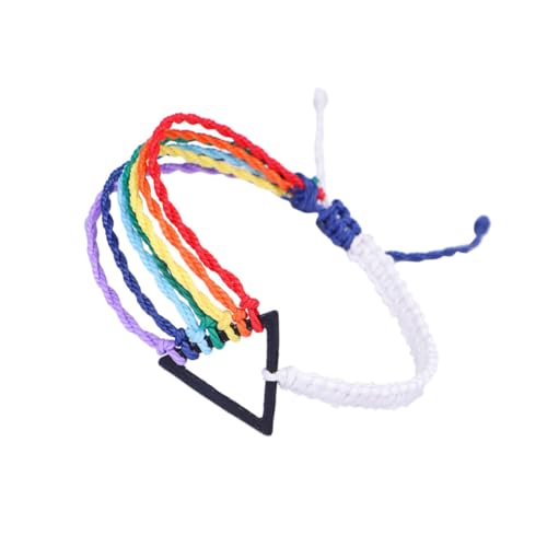 FRCOLOR Handgewebtes Armband für Damen Herren Wasserdichtes Verstellbares Yoga Armband Farben Kreatives Accessoire für Besondere Anlässe von FRCOLOR