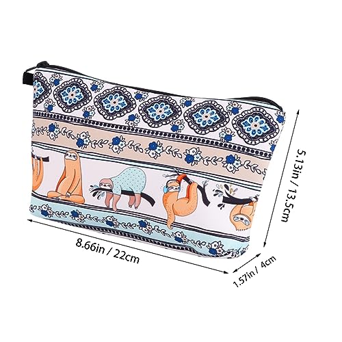 FRCOLOR Make-up-Taschen-Organizer Mit Faultier-Muster Große Speicherkapazität Für Reisen Und Zuhause von FRCOLOR