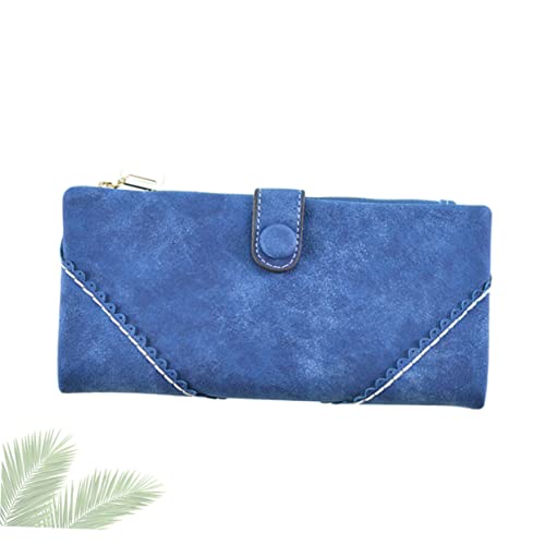 FRCOLOR Handtasche Frauen Geldbörse Damen Geldbörse Damen Portemonnaie Damen-geldbörsen Brieftasche Damen Praktische Geldbörse Blue von FRCOLOR