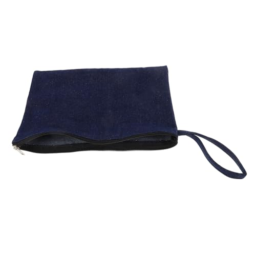 FRCOLOR Handtasche geldbörse Kosmetiktasche Frauen Clutch Armbandtasche Münzbeutel kleine Taschen mit Reißverschluss kleines Münztäschchen Make -up -Taschenorganisator Cowboy Blue von FRCOLOR