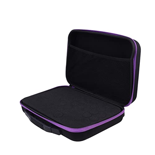 FRCOLOR Reisediffusor Make-up-Organizer Tasche Für Ätherische Ölflaschen Tragetasche Für Ätherische Öle Teiler Für Ätherische Öle Essentiell Ölhalter Tragen Tragbar Rolle Violett Reisen von FRCOLOR