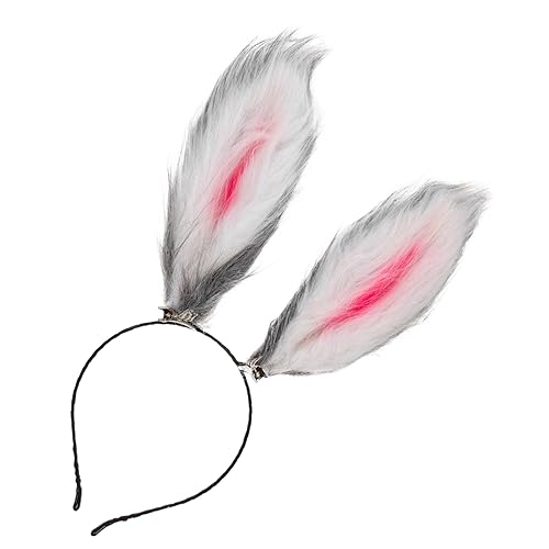 FRCOLOR Kaninchenohr Stirnband Furry Bunny Ohren Haarband Ostern Kostüm Kleid Versorgung Mädchen Frauen Damen von FRCOLOR