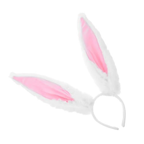FRCOLOR Plüsch-häschen-stirnband Mit Osterhasenohren Für Frauen Und Mädchen Süßes Kostümzubehör Für Cosplay Party Abschlussball Und Kopfbedeckung von FRCOLOR