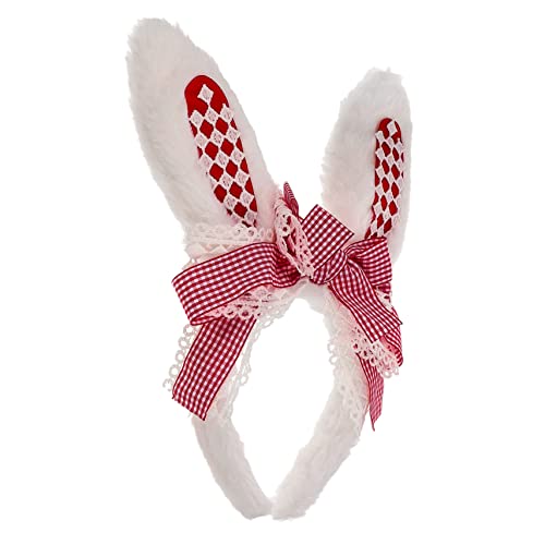 FRCOLOR Hasenohr Stirnband Mädchen-Outfit Kinderkleider Haarschmuck mit Kaninchenohren Bunny Ohren Haarband Haargummi Frauen Hasenohren Stirnband Hasenohren Haarband Lolita Kleidung Tier von FRCOLOR