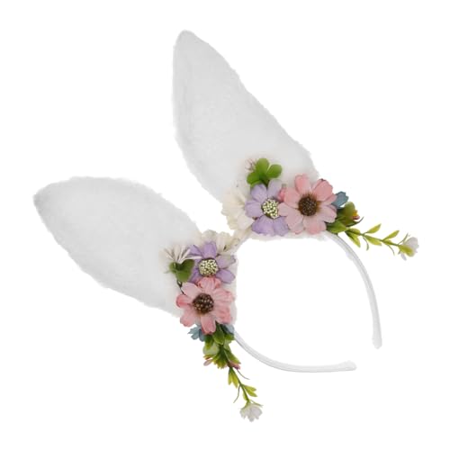 FRCOLOR Hasenohr Stirnband Tier-Cosplay-Kostüm Plüsch-Hasenohr-Stirnband Hasenohren Kopfschmuck Bunny Ohren Haarband stofftier katze stirnbänder Hasenohren Haarspange Hasenohren-Stirnband von FRCOLOR