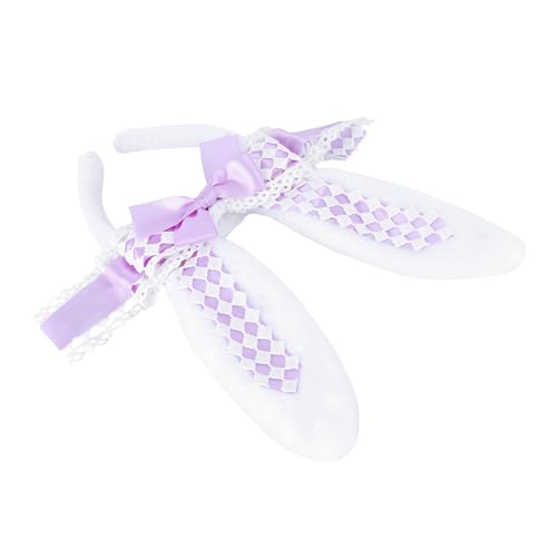 FRCOLOR Rabbit Ear Haarreif Für Süßes Hasenohren-stirnband Mit Schleife Für Kostümpartys Fotoshootings Und Festliche Anlässe Bequem Und Hautfreundlich Aus Weichem Gefertigt von FRCOLOR