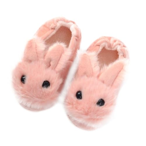 FRCOLOR Hausschuhe Kuschelig Warm Plüsch Hase Form Rutschfest Komfortabel Herbst Slippers für Mädchen Jungen Innenlänge von FRCOLOR