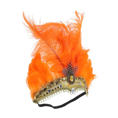 FRCOLOR Headdress Mit Federn Und Pailletten Für Und Partys Haaraccessoire Für Cosplay Und Festliche Anlässe Und von FRCOLOR