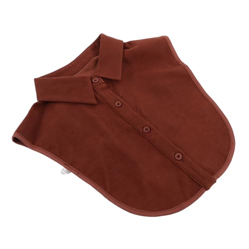FRCOLOR Hemd mit falschem Kragen Nacken Hälfte trimmen gefälscht dicky Blau - für Falscher Kragen für für falsches Polyester Brown von FRCOLOR