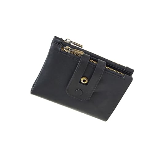 FRCOLOR Herren Retro Geldbörse mit Doppeltem Reißverschluss Große Kapazität für Karten Münzen Bargeld Stilvolle Geldbörse für Besondere Anlässe Täglichen Gebrauch von FRCOLOR