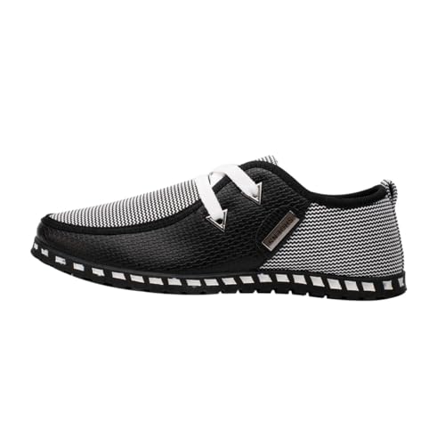 FRCOLOR Herren Slipper Schuhe Freizeit Herren Schuhe Bequeme Vielseitige Mode Driving Loafers Schwarz von FRCOLOR