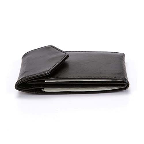 FRCOLOR Herren Wallet Ultradünnes Einzigartiges Design RFID Geschützt Vielseitige Geldbörse Schwarz für Geschäftsleute und Studenten von FRCOLOR