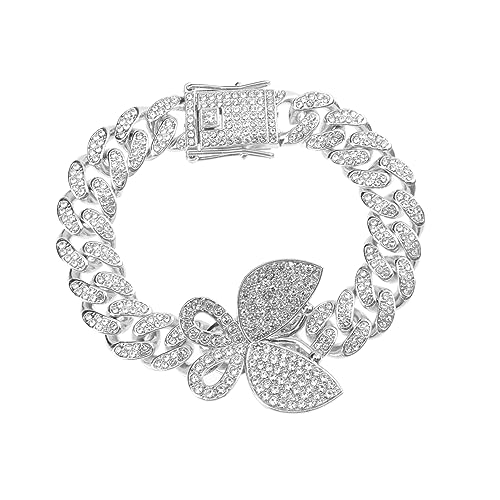 FRCOLOR Strass Armband Für Damen Und Herren Hip Hop Stil Handkette Glitzerndes Accessoire Für Outfits Mottopartys Und Verabredungen von FRCOLOR