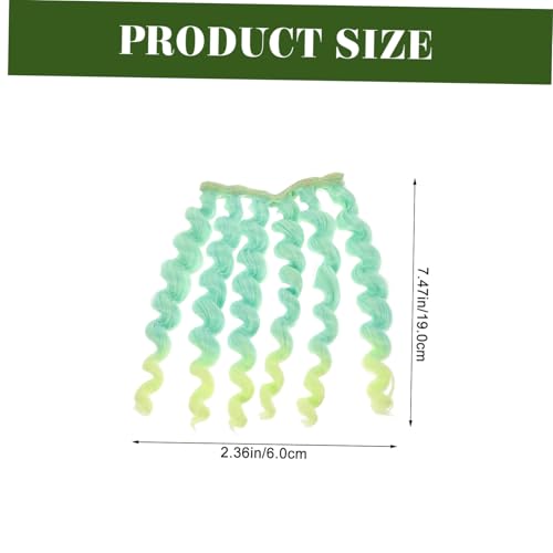 FRCOLOR Hitzebeständige Lockige Puppenperücke Hitzefestes Material Wiederverwendbar Sicher und Zuverlässig für DIY Puppenhaar Styling und Puppendekoration von FRCOLOR