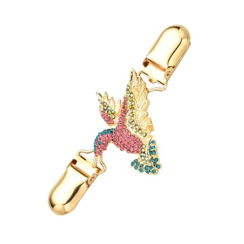 FRCOLOR Hochwertiger Strickjacken Clip mit Schimmernden Strasssteinen Leichter Vielseitig für Pullover Schals Jacken Eleganter Verschluss für Strickwaren von FRCOLOR