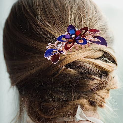 FRCOLOR Strass-haarkämme Für Frauen Kristallbridclip. Haarkamm Aus Kristall Vintage Haarkamm Dekorative Haarkämme Floraler Haarkamm Hochzeit Haarkamm Haargabel Clip China Braut Dicht von FRCOLOR