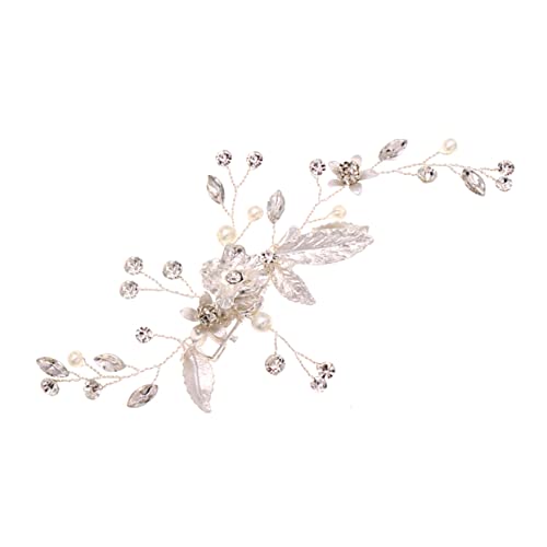 FRCOLOR Hochzeit Haarspange Hochzeit Haarnadeln Perlenblumen-haarnadel Perlenhaarnadeln Perlenhaarspangen Hochzeit Haarnadeln Tiara Seitenclip Braut Europäisch Und Amerikanisch von FRCOLOR