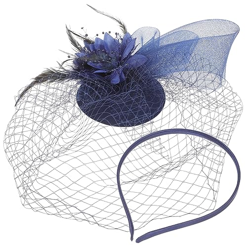 FRCOLOR Fascinator Kopfschmuck Mit Federn Und Netz Für Damen Elegantes Stirnband Für Teepartys Hochzeiten Und Besondere Anlässe Leicht Und Komfortabel Tragbar von FRCOLOR