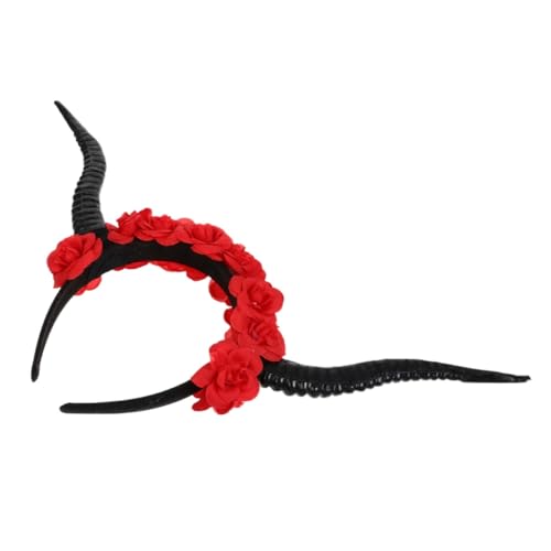 FRCOLOR Hörner Kopfbedeckung Aus Horn Simulation Stirnband Für Gothic Party Halloween Kopfschmuck Mode Haarband Für Cosplay Und Performance von FRCOLOR