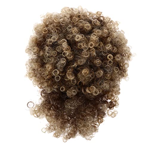 FRCOLOR Puff Afro Curly Wig Mit Hochsteckfrisur Für Frauen Und Mädchen Für Partys Und Besondere Anlässe Natürliche Einfach Zu Tragen Und Pflegen von FRCOLOR