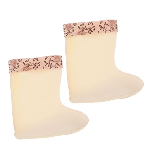 FRCOLOR Isolierte Gefütterte Regenschuh-einlegesohlen für Damen Warme Mittelhohe Stiefel-einlagen Wasserfeste Wintertaugliche Schuheinlagen Atmungsaktiv und Pflegeleicht von FRCOLOR