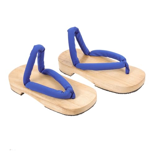 FRCOLOR Japanische Holz Clogs Damen Slipper Sommer Leicht Atmungsaktiv Angenehm Mit Gummisohle Für Alltag Zuhause Strand von FRCOLOR