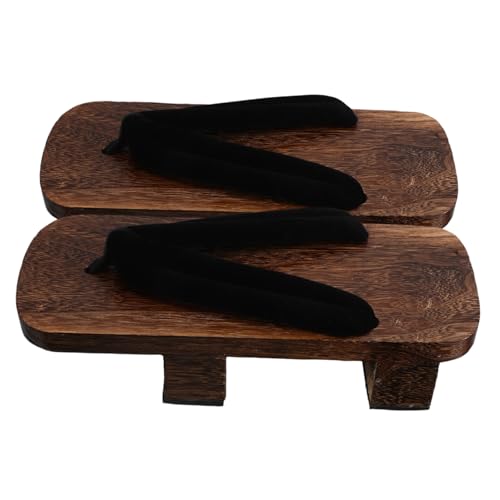 FRCOLOR Japanische Holzclogs Ergonomische Langlebige Hausschuhe mit Traditionellem Design Stilvolle Indoor und Outdoor Sandalen für Frauen und Männer und Vielseitig für Spa und Zuhause von FRCOLOR