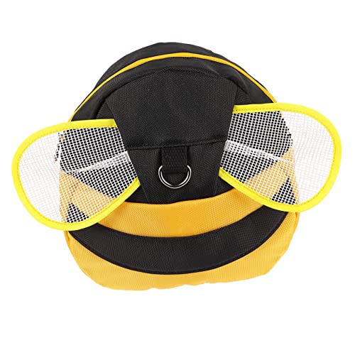 FRCOLOR Junge Mädchen Schultasche Mit Zugseil Cartoon-Rucksack Anti-Verlust-Schulrucksack Für Gelb Bezauberndes Formdesign Mittleres Fassungsvermögen Für Arbeitsbücher von FRCOLOR