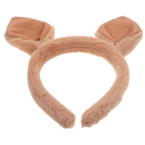 FRCOLOR Tierohren Haarreif Für Damen Lustiges Cartoon Kopfband Für Partys Festivals Und Cosplay Bequemer Und Leichter Haarschmuck Braun Für Unvergessliche von FRCOLOR