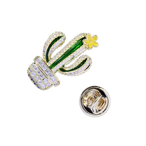 FRCOLOR Kaktusförmiger Brosche für Damen Stilvolle Kleidung Deko für für Weihnachten Geburtstage Partys Kombinieren mit Taschen Pullovern Kleidern von FRCOLOR