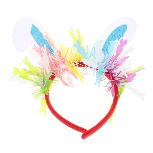 FRCOLOR Kaninchen Ohr Haarband Für Und Erwachsene Niedliches Cartoon Hase Kopfband Für Ostern 2025 Farbige Festival Kostümzubehör Ideal Für Partys Und Aufführungen von FRCOLOR