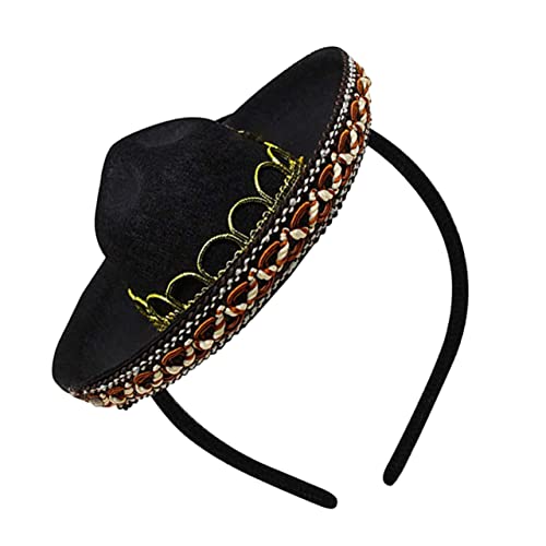 FRCOLOR Karnevalskopfschmuck Mexiko Haarband Mexikanische Fiesta Partygeschenke Mexiko Hüte Fiesta Party Stirnband Mexikanischer Hut Mexikanisches Stirnband Cinco De Mayo von FRCOLOR