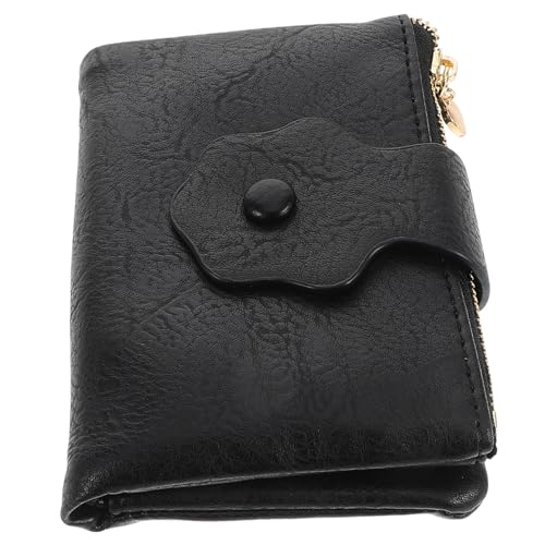 FRCOLOR Kartenetui Für Damen Geldbörsen Für Damen Geldbörsen Für Damen Geldbörsen Für Damen Münzbörse Umhängetaschen Für Damen Mittelgroß Schwarzes Pu Leder von FRCOLOR