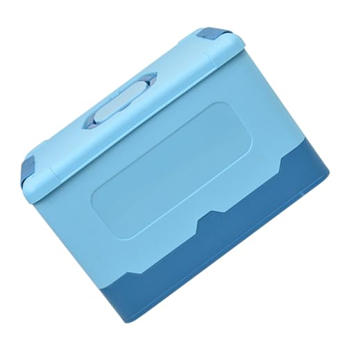 FRCOLOR Kasten Tragbare Aufbewahrungsbox Nähkästchen Tragebox Aus Kunststoff Haargummi-Clip-Organizer Nagelkunst-aufbewahrungsbox Aufbewahrungsbox Für Schreibwaren Plastik Hülse Faltbar von FRCOLOR