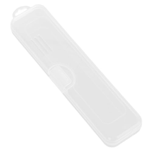 FRCOLOR Kasten Transparente Zahnbürsten Box Besteck Tragetasche Behälter für Reisezahnbürsten travel Toothbrush case Toothbrush travel case zahnpasta Outdoor-Zahnbürsten-Organizer Plastik von FRCOLOR
