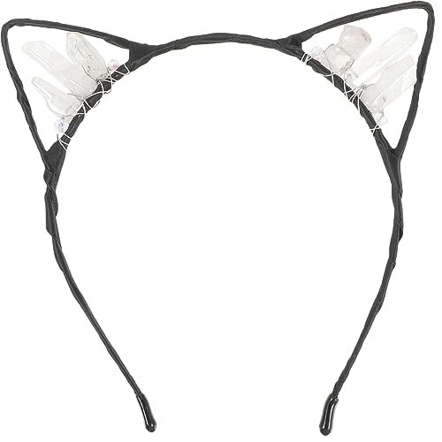 FRCOLOR Haarschmuck Für Katzenohren Katzenstirnbänder Für Frauen Cosplay-stirnband Katze Stirnband Kopfschmuck Für Katzenohren Katzenkostümzubehör Zinklegierung Krone Damen Schal von FRCOLOR