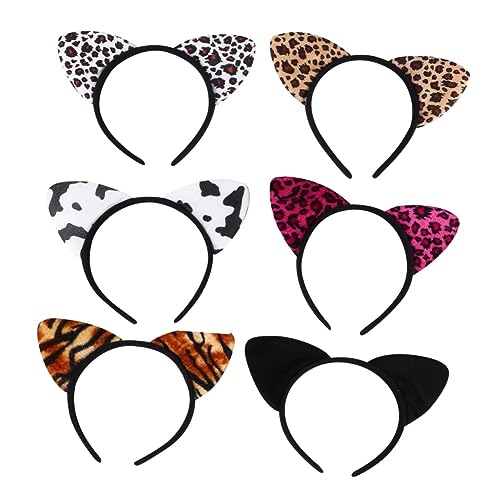 FRCOLOR Katzenohren Haarband Mit Spitze Cartoon Stirnbänder Für Erwachsene Und Junge Mädchen Party Accessoires Für Cosplay Und Kostümpartys von FRCOLOR